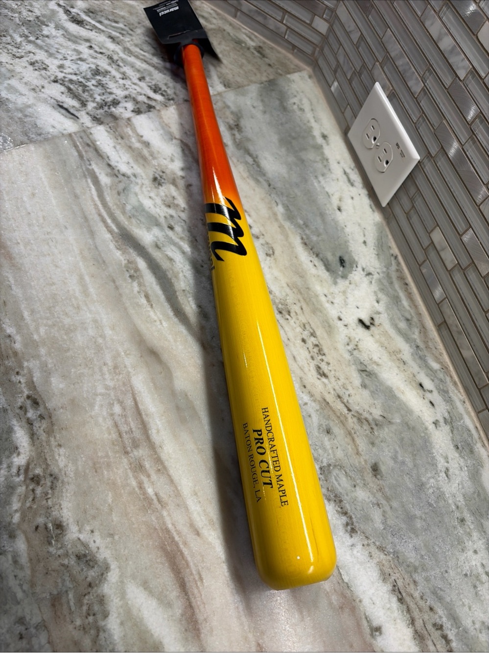 Marucci Pro Cut Maple Bat 31” Yellow/Orange New